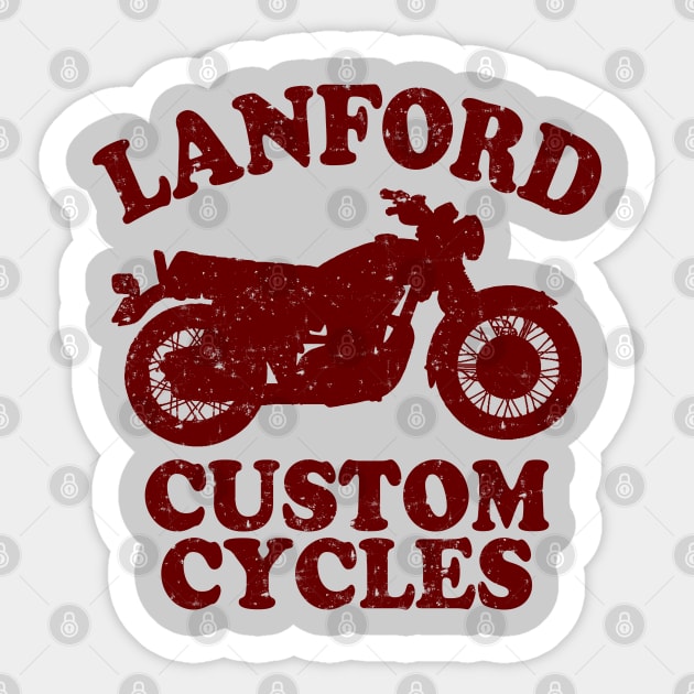 Lanford Custom Cycles Sticker by klance